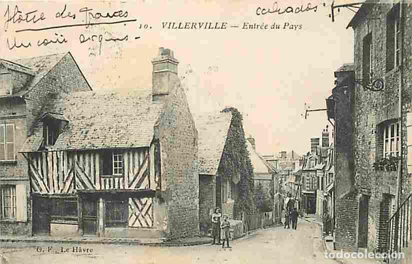 Postais: France - 14 - Villerville - Entr&eacute;e du Anim&eacute;e - Correspondance - Oblit&eacute;ration ronde de 1923 - CPA - V