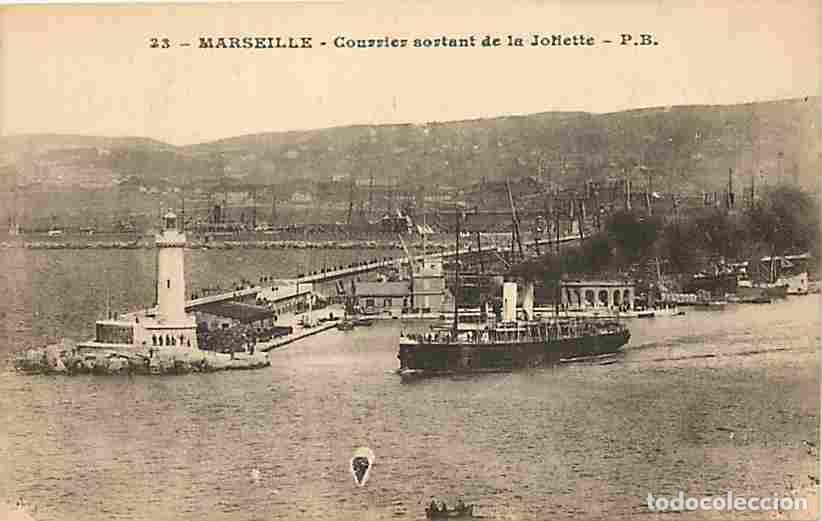 Postais: France - 13 - Marseille - Courrier sortant de la Joliette - Bateaux - CPA - Voir Scans Recto-Verso