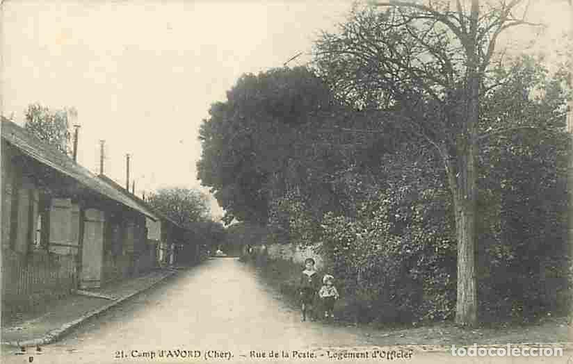 Postais: France - 18 - Avord - Camp d'Avord - Rue de la Poste - Logement d'Officier - Anim&eacute;e - Enfants - Corr