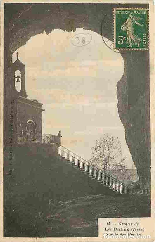 Postais: France - 38 - La Balme les Grottes - Grottes de La Balme - Sortie des Grottes - Oblit&eacute;ration ronde d