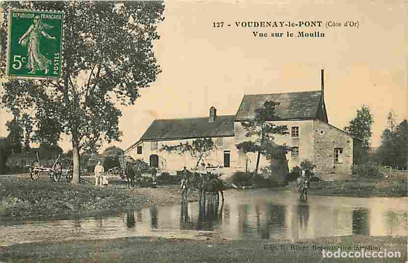 Cartes Postales: France - 21 - Voudenay le Pont - Vue sur le Moulin - Anim&eacute;e - Oblit&eacute;ration ronde de 1918 - CPA - Voi