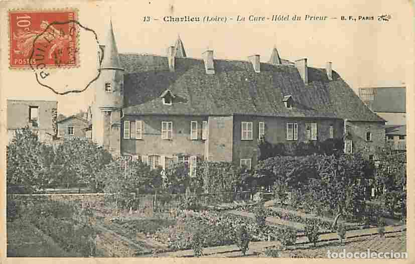 Postkarten: France - 42 - Charlieu - La Cure - H&ocirc;tel du Prieur - Oblit&eacute;ration ronde de 1918 - CPA - Voir Scans R