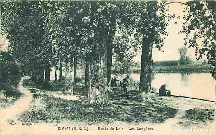 Postkarten: France - 28 - Cloyes - Bords du Loir - Les Long&egrave;res - Anim&eacute;e - Oblit&eacute;ration ronde de 1938 - CPA - Vo