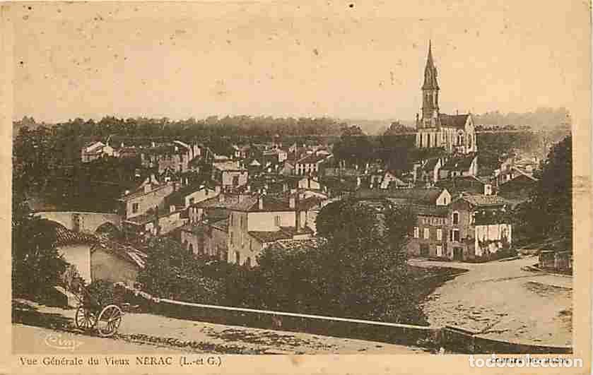 Postcards: France - 47 - N&eacute;rac - Vue G&eacute;n&eacute;rale du vieux N&eacute;rac - Oblit&eacute;ration ronde de 1943 - Voir Timbre - CPA -