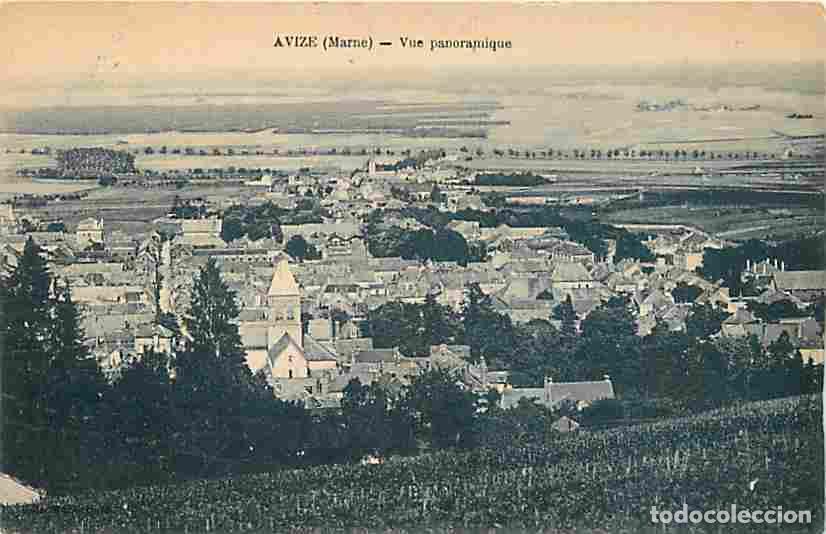 Postcards: France - 51 - Avize - Vue panoramique - Voyag&eacute;e en 1920 - CPA - Voir Scans Recto-Verso