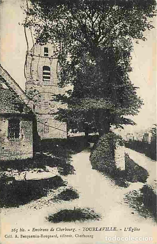 Postcards: France - 50 - Tourlaville - L'Eglise - Oblit&eacute;ration ronde de 1930 - CPA - Voir Scans Recto-Verso