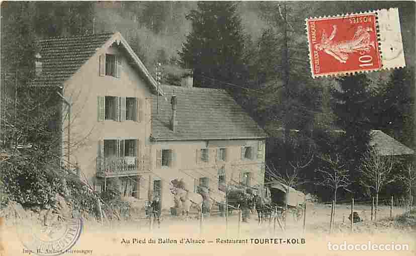 Postales: France - 90 - Lepuix - Au pied du Ballon d'Alsace - Restaurant Tourtet-Kolb - Anim&eacute;e - Cal&egrave;che - Che