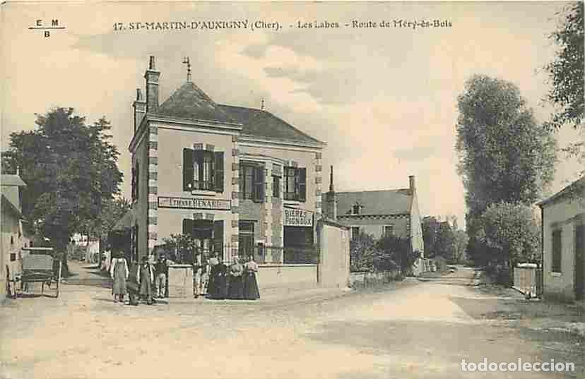 Postales: France - 18 - Saint Martin d'Auxigny - Les Labes - Route de M&eacute;ry &egrave;s Bois - Anim&eacute;e - Carte Neuve - CP
