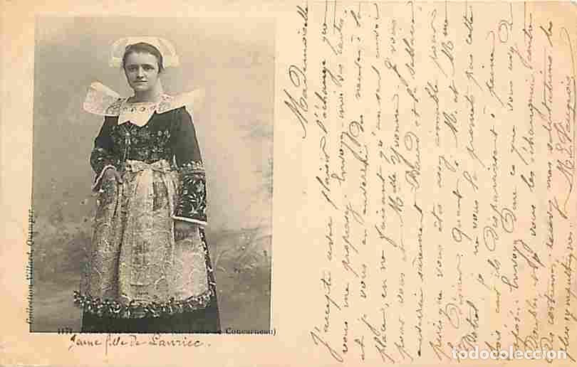 Cartes Postales: France - 29 - Concarneau - Jeune fille en costume de Concarneau - Anim&eacute;e - Folklore - Pr&eacute;curseur - O
