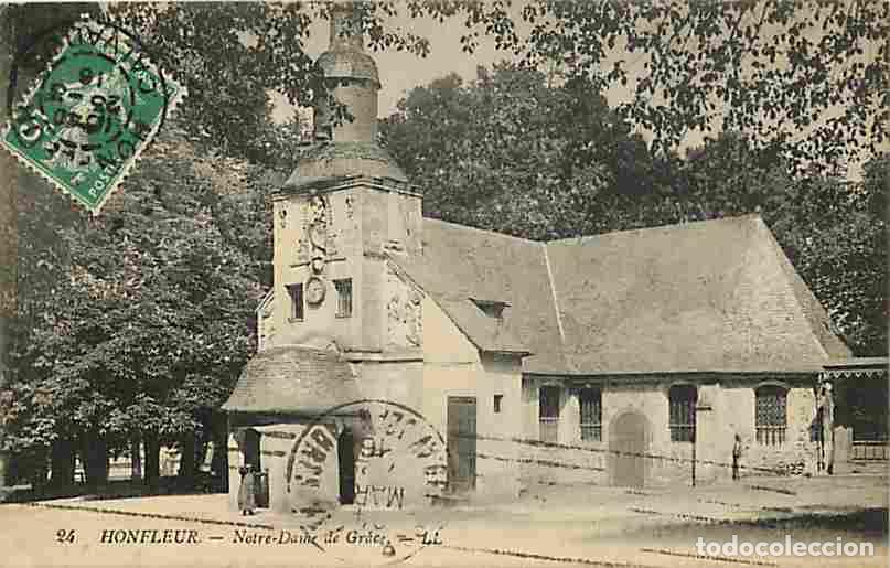 Cartes Postales: France - 14 - Honfleur - Notre Dame de Grace - Oblit&eacute;ration ronde de 1916 - CPA - Voir Scans Recto-V