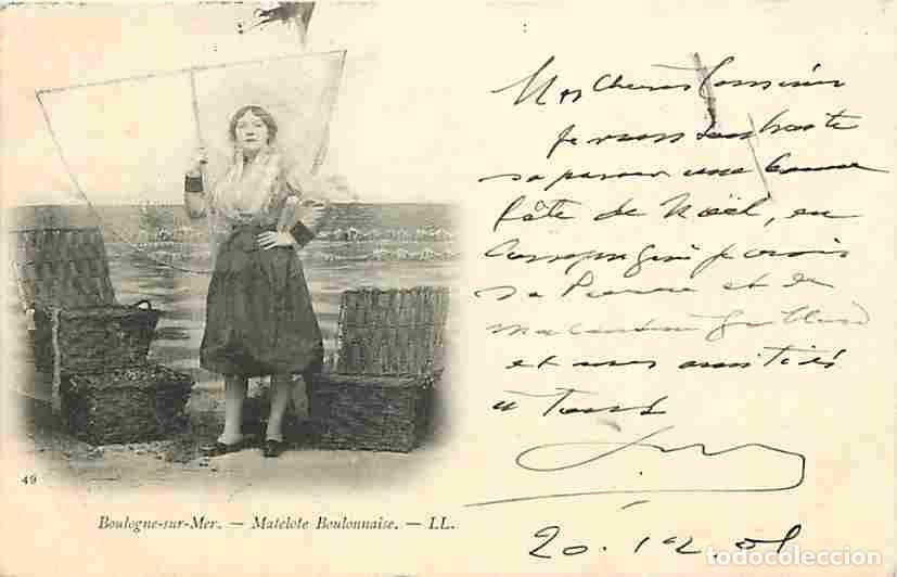 Postais: France - 62 - Boulogne sur Mer - Matelotte Boulonnaise - Anim&eacute;e - Folklore - Pr&eacute;curseur - Oblit&eacute;rati