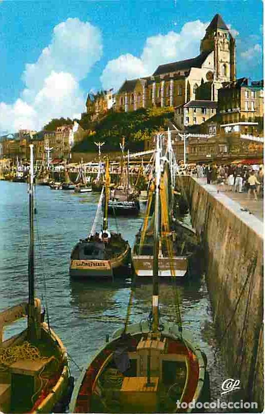 Cartoline: France - 76 - Le Tr&eacute;port - Le Port et l'Eglise Saint Jacques - Bateaux - Anim&eacute;e - CPA - Voir Scans R