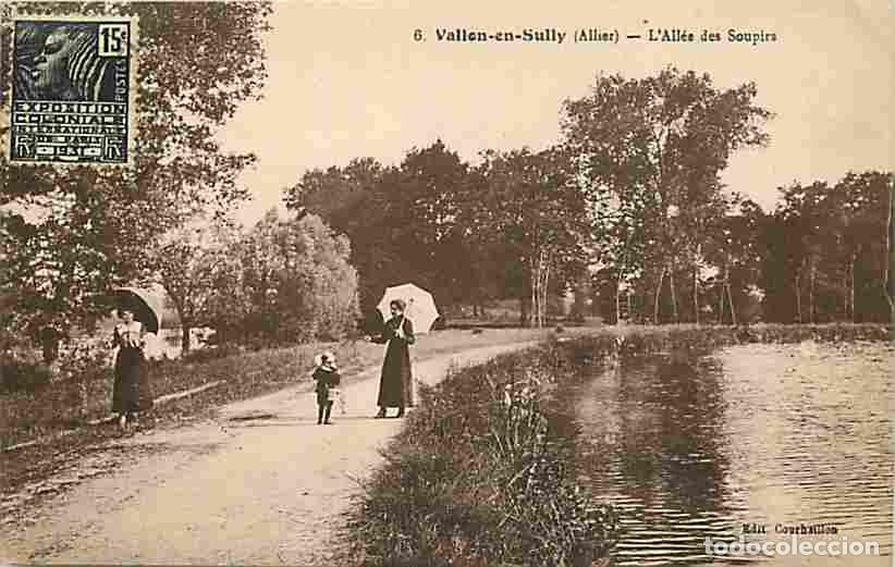 Postcards: France - 03 - Vallon en Sully - L'All&eacute;e des Soupirs - Anim&eacute;e - CPA - Voir Scans Recto-Verso