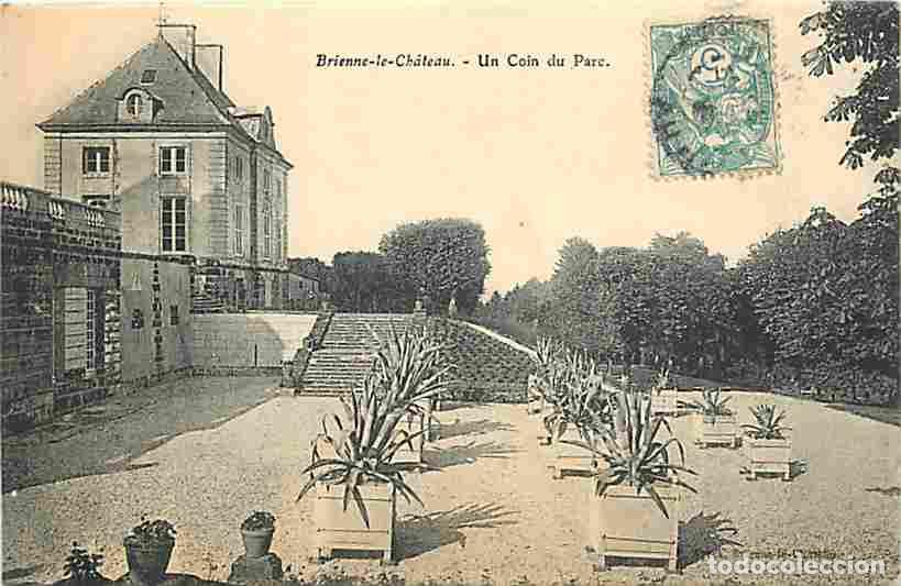 Postcards: France - 10 - Brienne le Ch&acirc;teau - Un coin du parc - Oblit&eacute;ration ronde de 1905 - CPA - Voir Scans R
