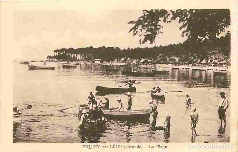 Cartes Postales: France - 33 - Piquey sur L&egrave;ge - La Plage - Anim&eacute;e - CPA - Voir Scans Recto-Verso