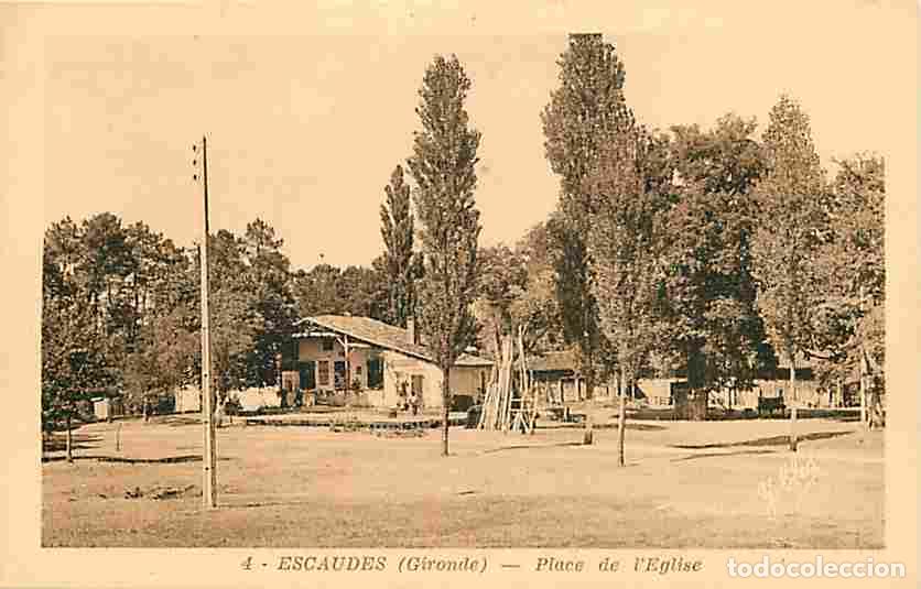 Cartes Postales: France - 33 - Escaudes - Place de l'Eglise - Carte Neuve - CPA - Voir Scans Recto-Verso
