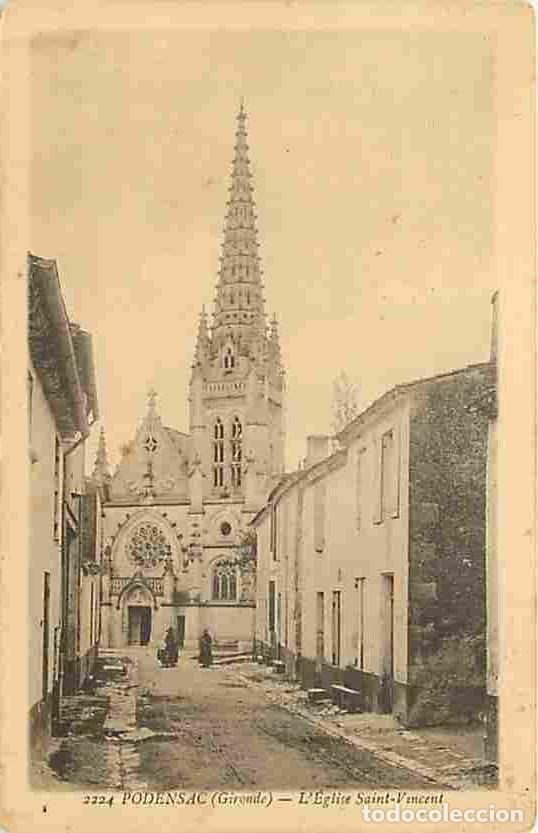 Cartes Postales: France - 33 - Podensac - L'Eglise Saint Vincent - Anim&eacute;e - CPA - Voir Scans Recto-Verso
