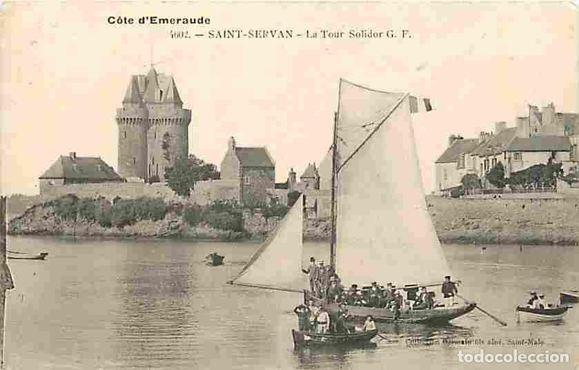 Cartes Postales: France - 35 - Saint Servan - La Tour Solidor - Anim&eacute;e - Bateaux - CPA - Voir Scans Recto-Verso