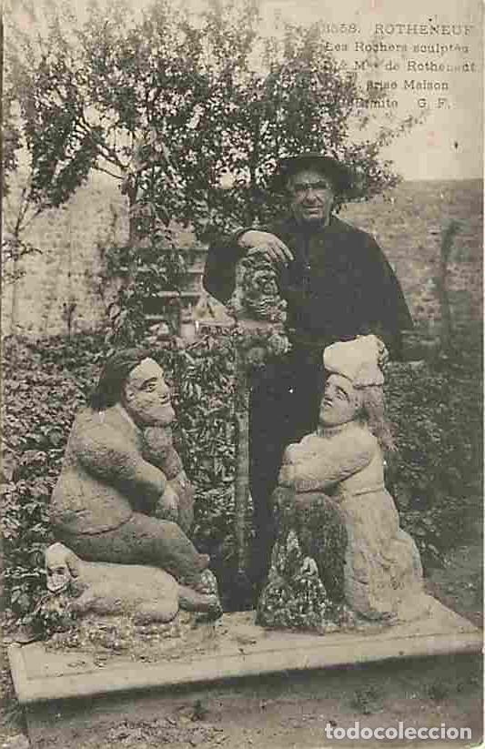 Cartes Postales: France - 35 - Roth&eacute;neuf - Les Rochers sculpt&eacute;s - Vue prise Maison de l'Ermite - Anim&eacute;e - CPA - Voir