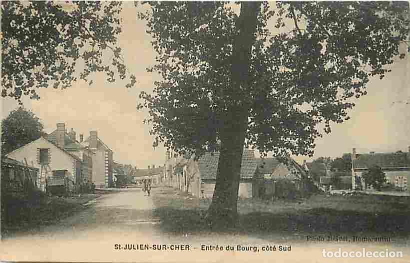 Cartoline: France - 41 - Saint Julien sur Cher - Entr&eacute;e du Bourg cot&eacute; sud - Anim&eacute;e - CPA - Voir Scans Recto-Ver