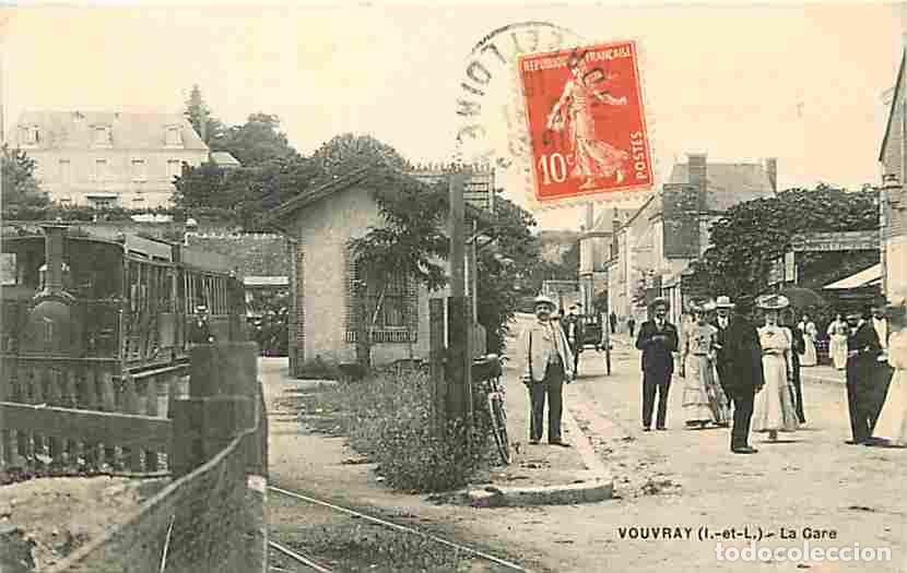 Cartoline: France - 37 - Vouvray - La Gare - Anim&eacute;e - Correspondance - Oblit&eacute;ration ronde de 1916 - CPA - Voir