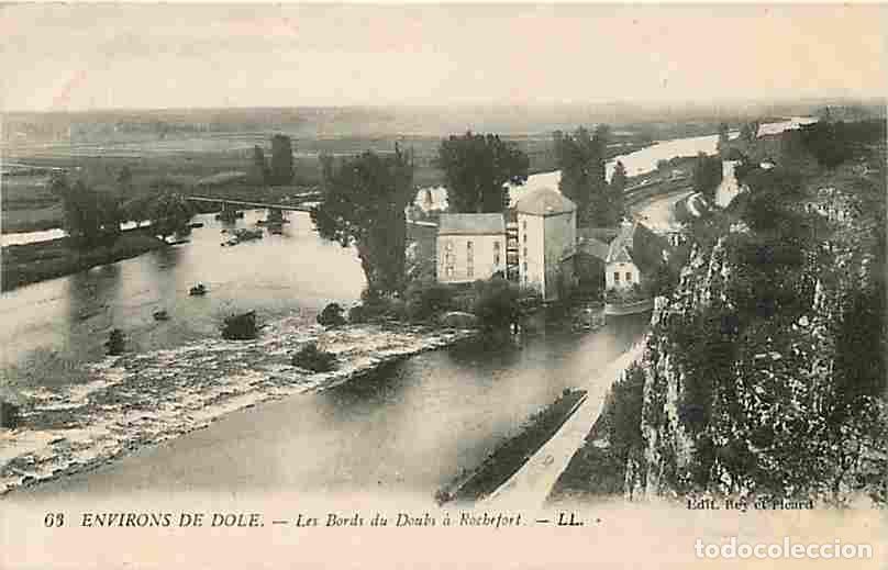 Cartes Postales: France - 39 - Rochefort - Les bords du Doubs &agrave; Rochefort aux environs de Dole - Oblit&eacute;ration ronde d