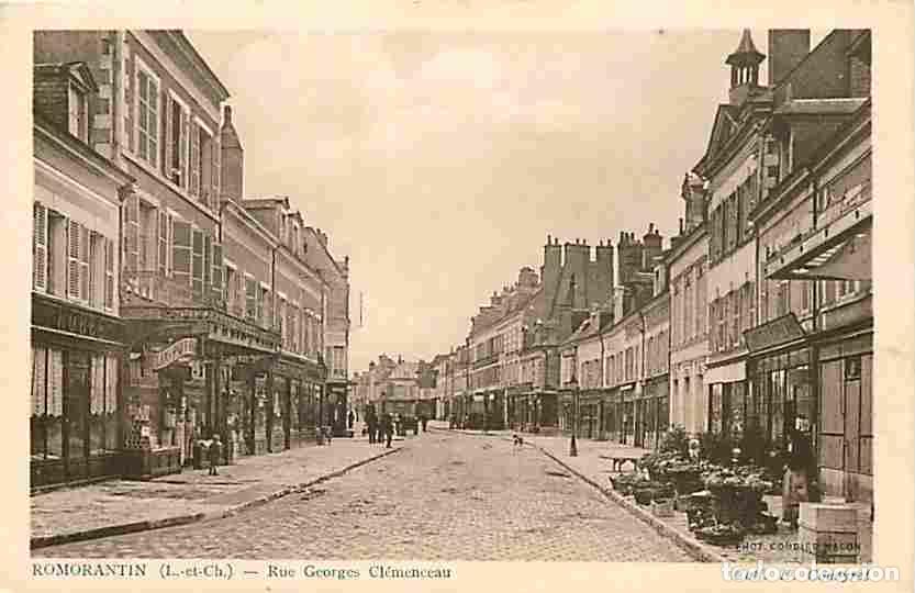 Cartes Postales: France - 41 - Romorantin - Rue Georges Clemenceau - Anim&eacute;e - Correspondance - Commerces - CPA - Voir