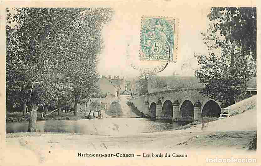 Cartes Postales: France - 41 - Huisseau sur Cosson - Les bords du Cosson - Anim&eacute;e - Oblit&eacute;ration ronde de 1905 - CPA