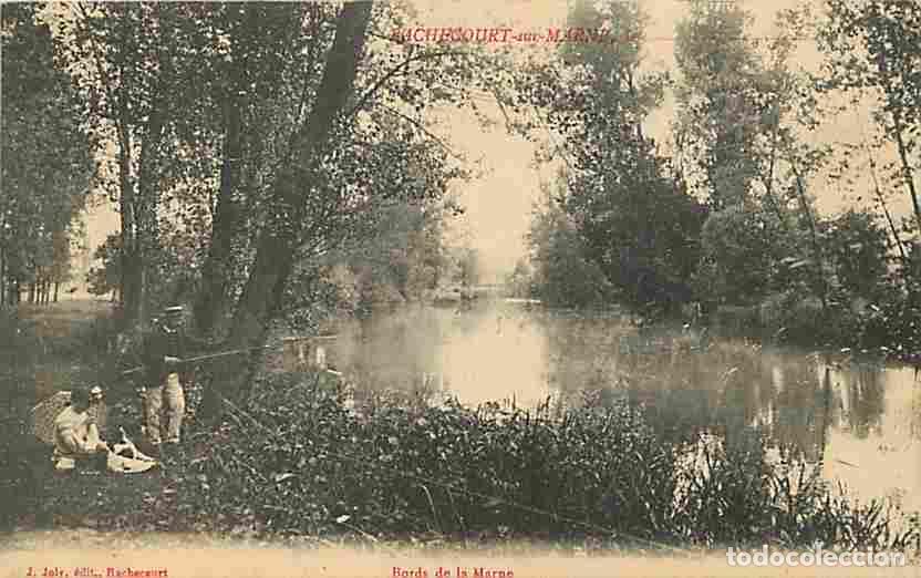 Cartes Postales: France - 52 - Rachecourt sur Marne - Bords de la Marne - Anim&eacute;e - Oblit&eacute;ration ronde de 1914 - CPA -