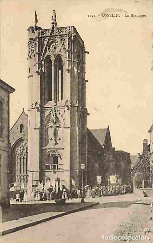 Postais: France - 56 - Josselin - La Basilique - Anim&eacute;e - Oblit&eacute;ration ronde de 1930 - CPA - Voir Scans Recto
