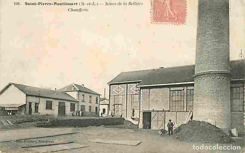 Cartoline: France - 49 - Saint Pierre Montlimart - Mines de la Belli&egrave;re - Chaufferie - Anim&eacute;e - Industrie - Cor