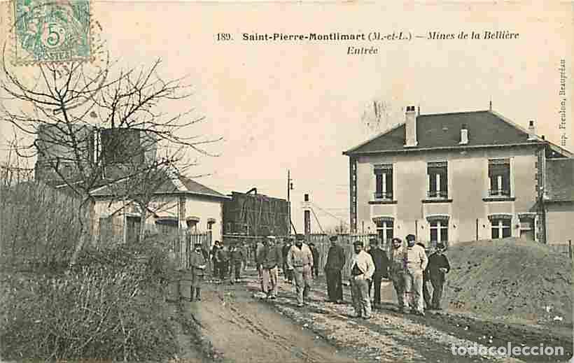 Postales: France - 49 - Saint Pierre Montlimart - Mines de la Belli&egrave;re - Entr&eacute;e - Anim&eacute;e - Oblit&eacute;ration ronde
