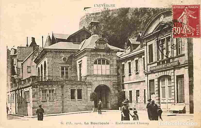 Postales: France - 63 - La Bourboule - Etablissement Choussy - Anim&eacute;e - Oblit&eacute;ration ronde de 1938 - CPA - Voi