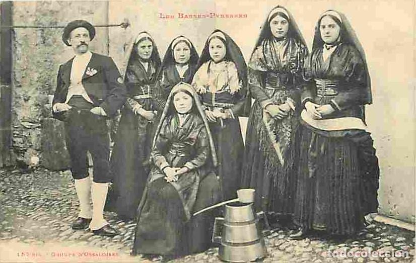 Postales: France - 64 - Les Basses Pyr&eacute;n&eacute;es - Groupe d'Ossaloises - Anim&eacute;e - Folklore - Oblit&eacute;ration ronde de