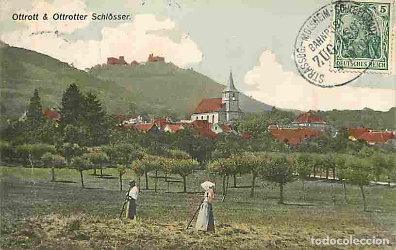 Postales: France - 67 - Ottrott - Ottrotter Schlosser - Anim&eacute;e - Coloris&eacute;e - Paysans - Oblit&eacute;ration ronde de 1