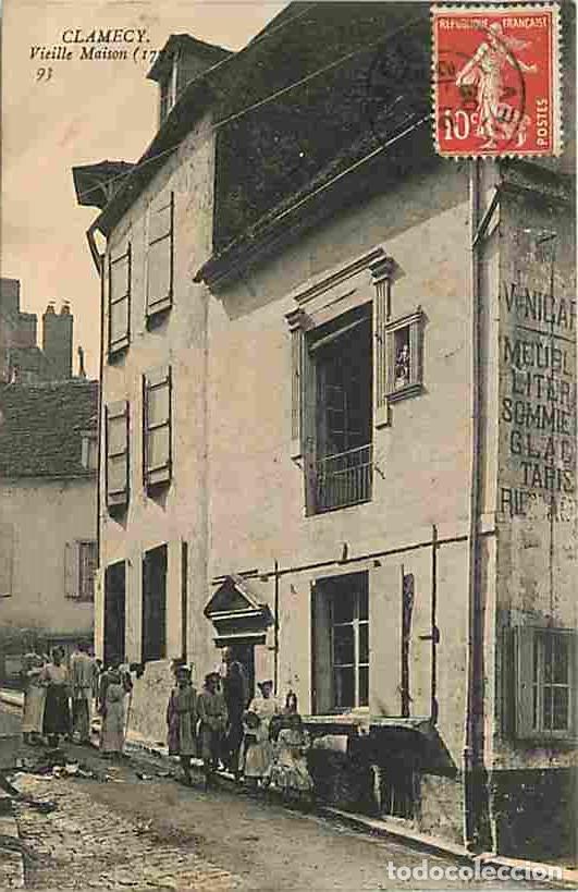 Cartes Postales: France - 58 - Clamecy - Vieille Maison - Anim&eacute;e - Correspondance - Oblit&eacute;ration ronde de 1908 - CPA