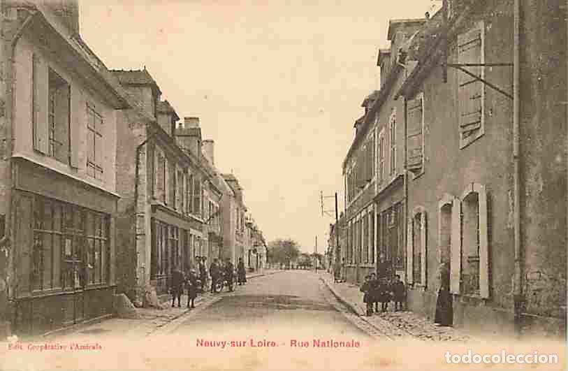 Cartes Postales: France - 58 - Neuvy sur Loire - Rue Nationale - Anim&eacute;e - CPA - Voir Scans Recto-Verso