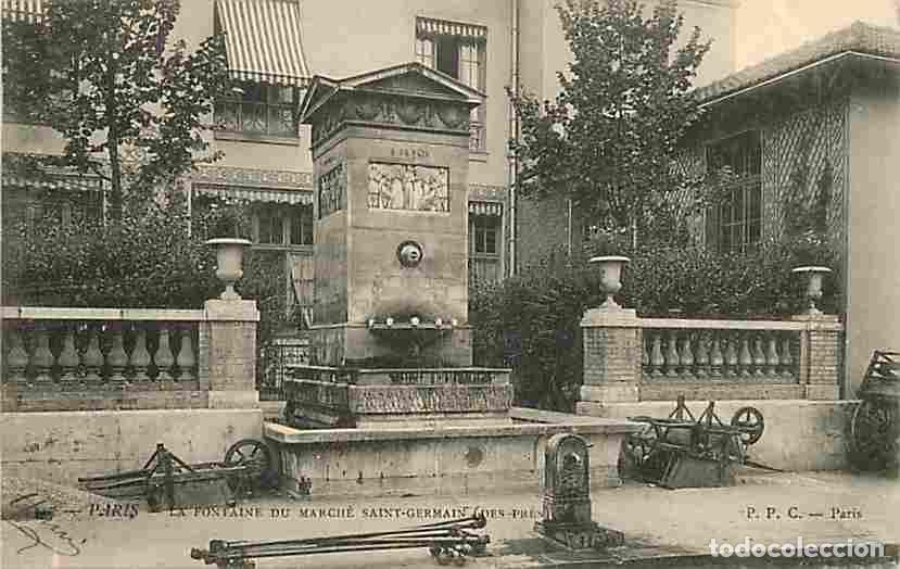 Cartes Postales: France - 75 - Paris 6 - La Fontaine du March&eacute; Saint Germain - Pr&eacute;curseur - Oblit&eacute;ration ronde de 190