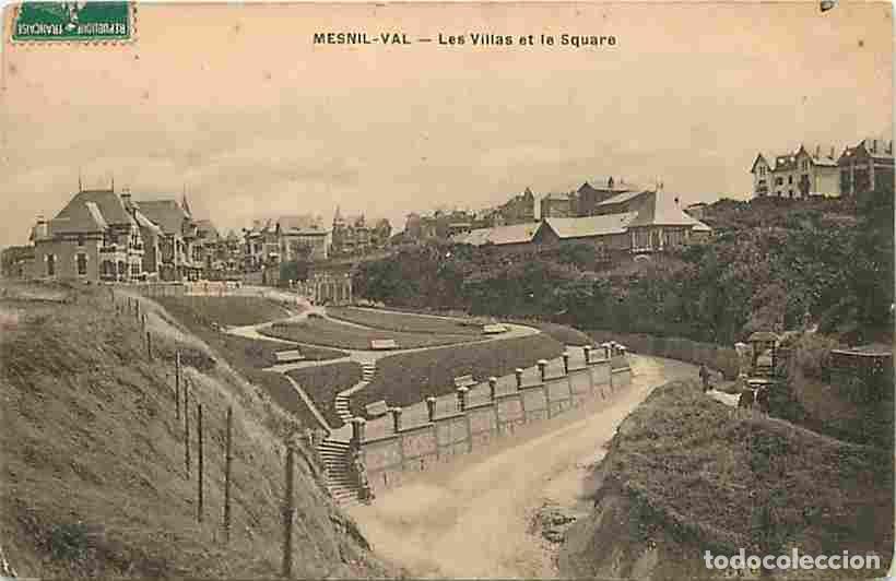 Cartes Postales: France - 76 - Mesnil-Val - Les Villas et le Square - Oblit&eacute;ration ronde de 1910 - CPA - Voir Scans R
