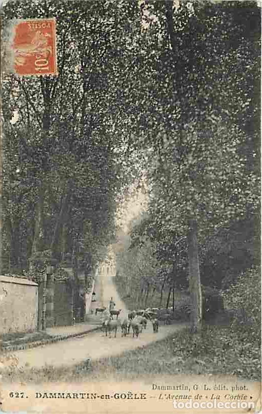 Postales: France - 77 - Dammartin en Goele - L'Avenue de La Corbie - Anim&eacute;e - Moutons - Correspondance - CPA -