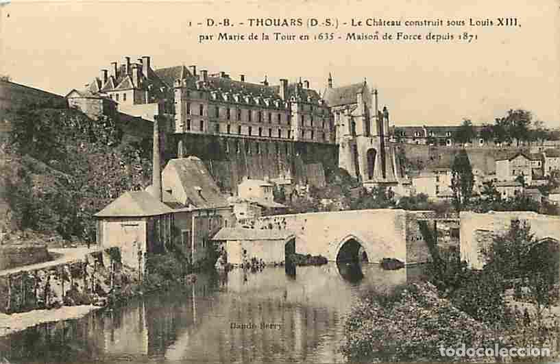 Postales: France - 79 - Thouars - Le Ch&acirc;teau construit par Louis XIII par Marie de la Tour en 1635 - Oblit&eacute;rat