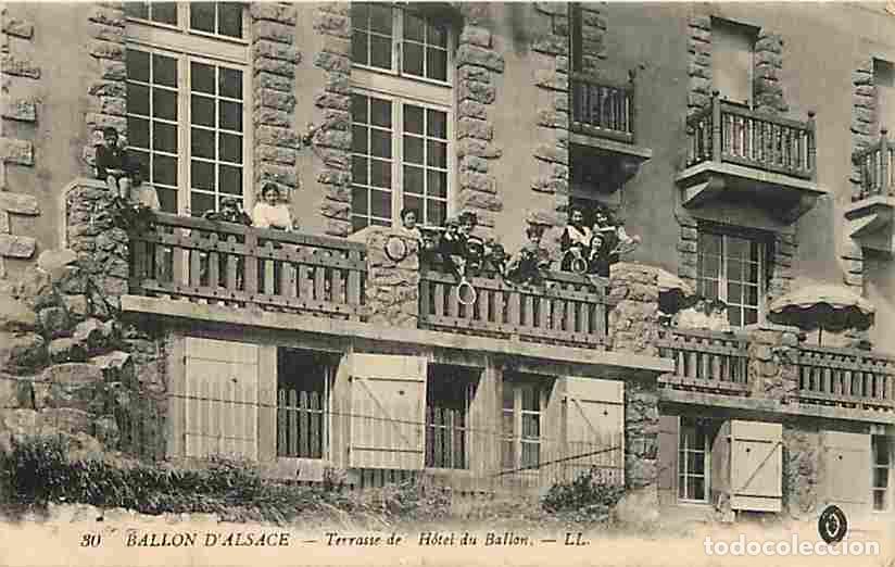 Postales: France - 68 - Ballon d'Alsace - Terrasse de l'Hotel du Ballon - Anim&eacute;e - Voyag&eacute;e en 1915 - CPA - Voi