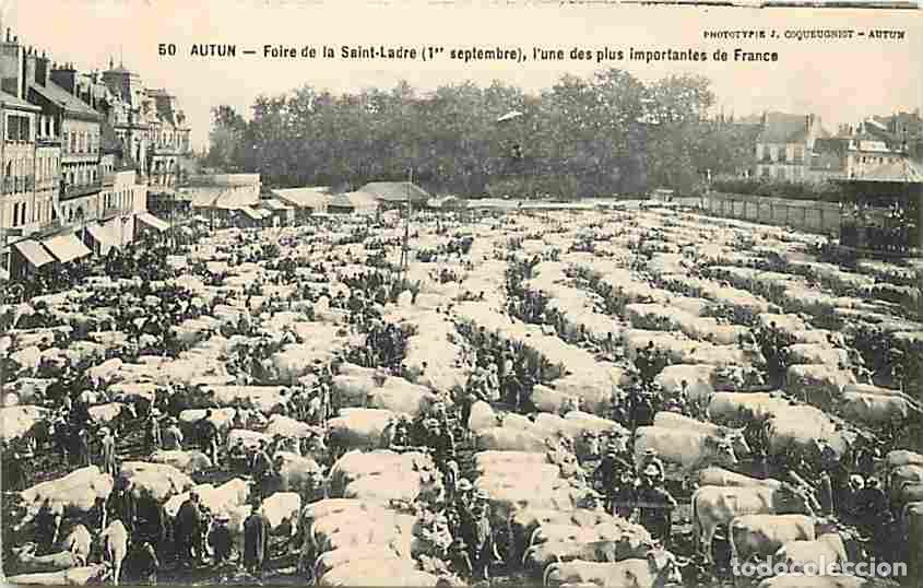 Cartoline: France - 71 - Autun - Foire de la Saint-Ladre (1e septembre), l'une des plus Importantes de France -