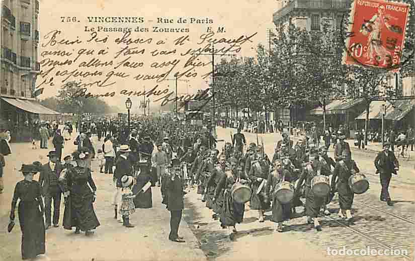 Cartoline: France - 94 - Vincennes - Rue de Paris - Le passage des Zouaves - Anim&eacute;e - Correspondance - Oblit&eacute;ra