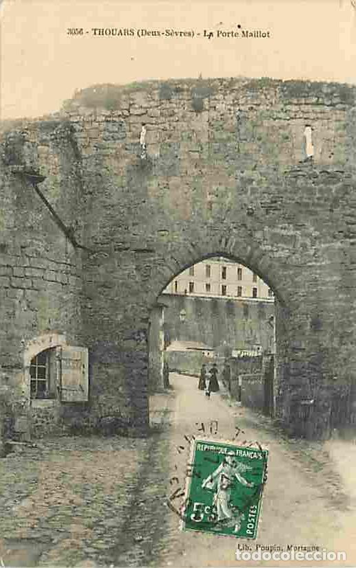 Postais: France - 79 - Thouars - La Porte Maillot - Anim&eacute;e - Oblit&eacute;ration ronde de 1913 - CPA - Voir Scans Re