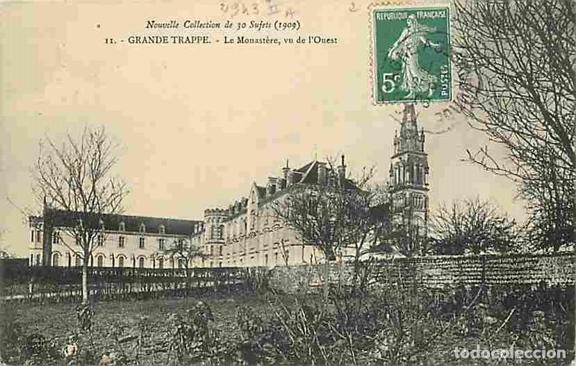 Postales: France - 61 - La Grande Trappe - Le Monast&egrave;re, vu de l'Ouest - Oblit&eacute;ration ronde de 1908 - CPA - Vo