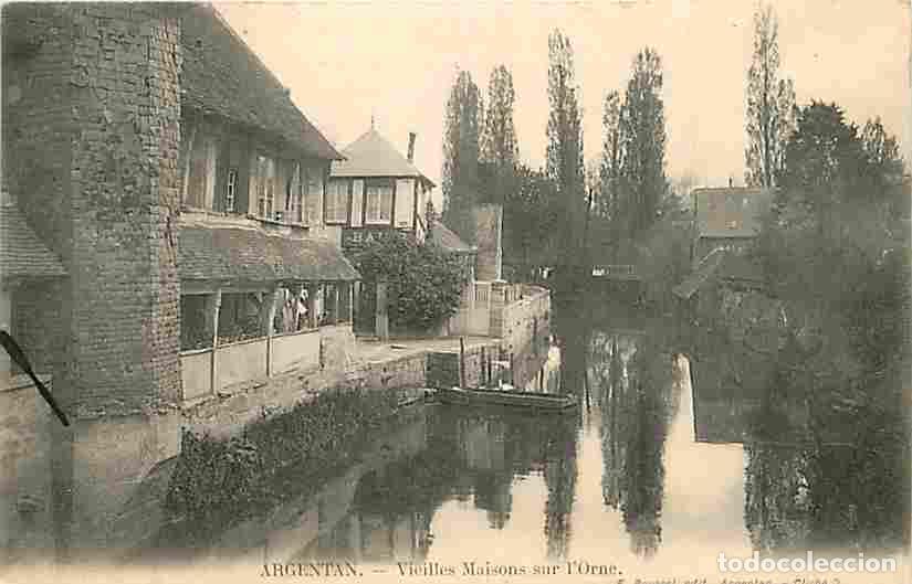 Postales: France - 61 - Argentan - Vieilles Maisons sur l'Orne - Oblit&eacute;ration ronde de 1905 - CPA - Voir Scans