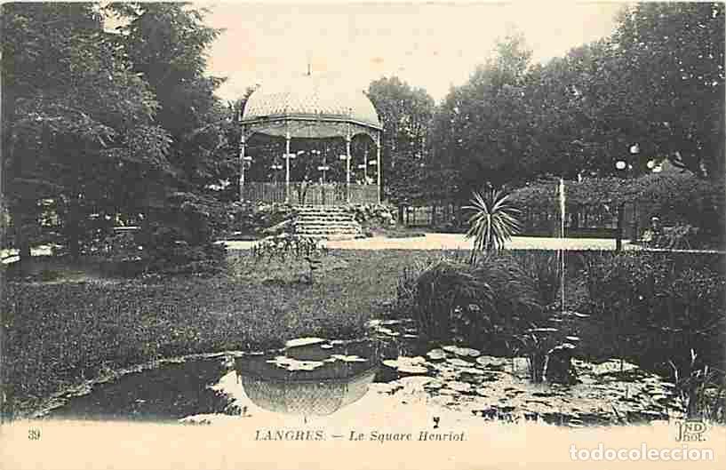 Cartoline: France - 52 - Langres - Le Square Henriot - Voyag&eacute;e en 1919 - CPA - Voir Scans Recto-Verso
