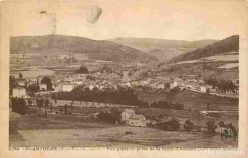 Cartoline: France - 63 - Saint-Anth&egrave;me - Vue G&eacute;n&eacute;rale prise de la route d'Ambert - Correspondance - Oblit&eacute;ratio
