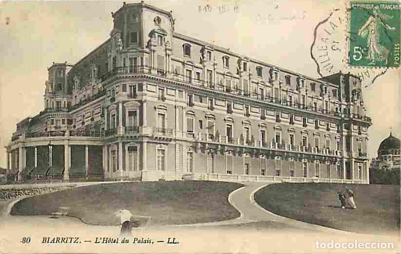 Postais: France - 64 - Biarritz - Hotel du Palais - Oblit&eacute;ration ronde de 1913 - CPA - Voir Scans Recto-Verso